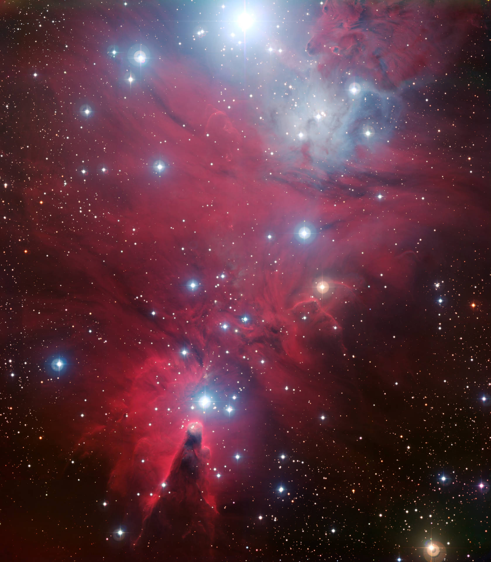 8k Juletræ Nebula Wallpaper