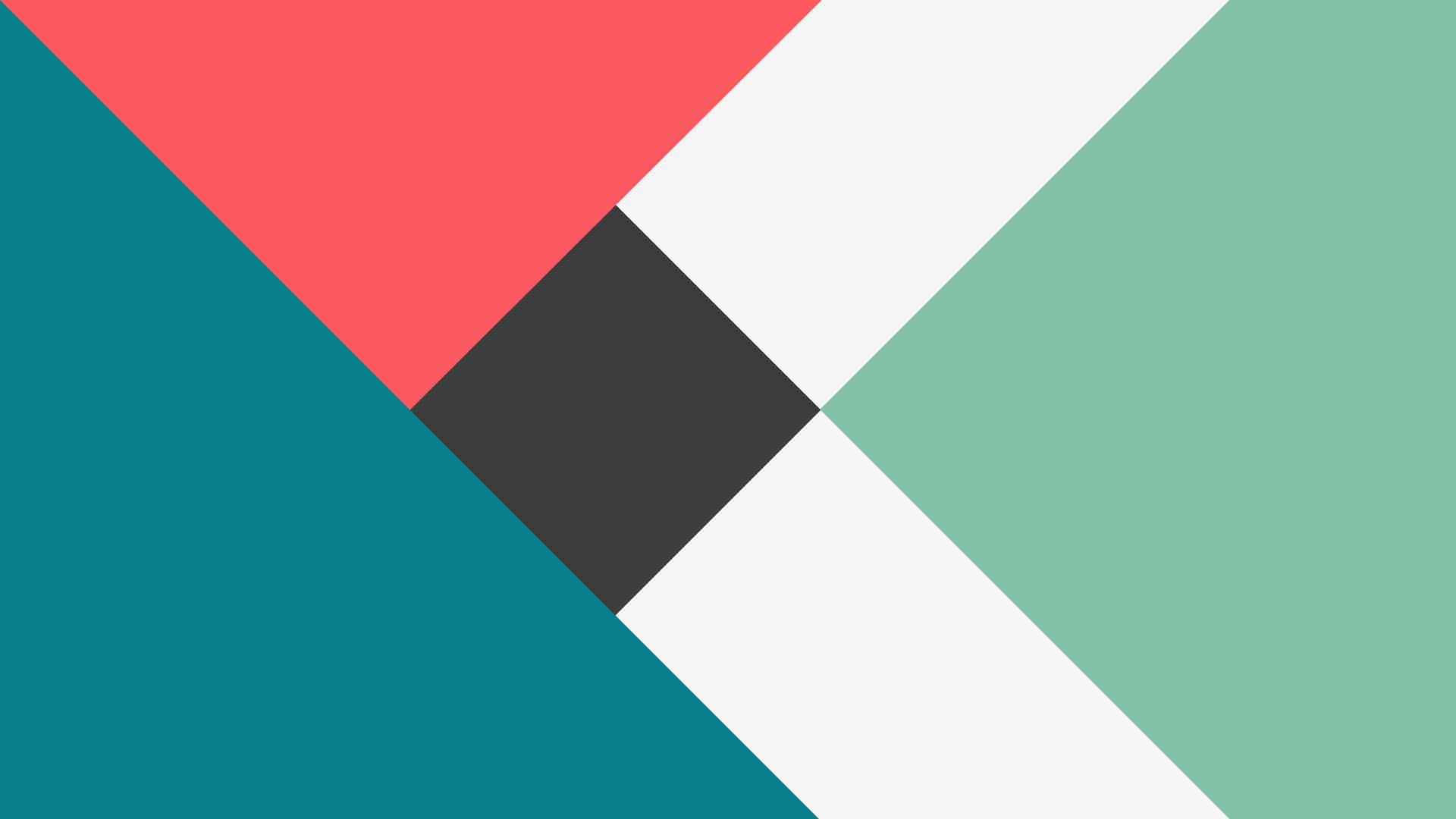 Einfarbenfrohes Geometrisches Muster Mit Den Farben Schwarz, Grün Und Blau. Wallpaper