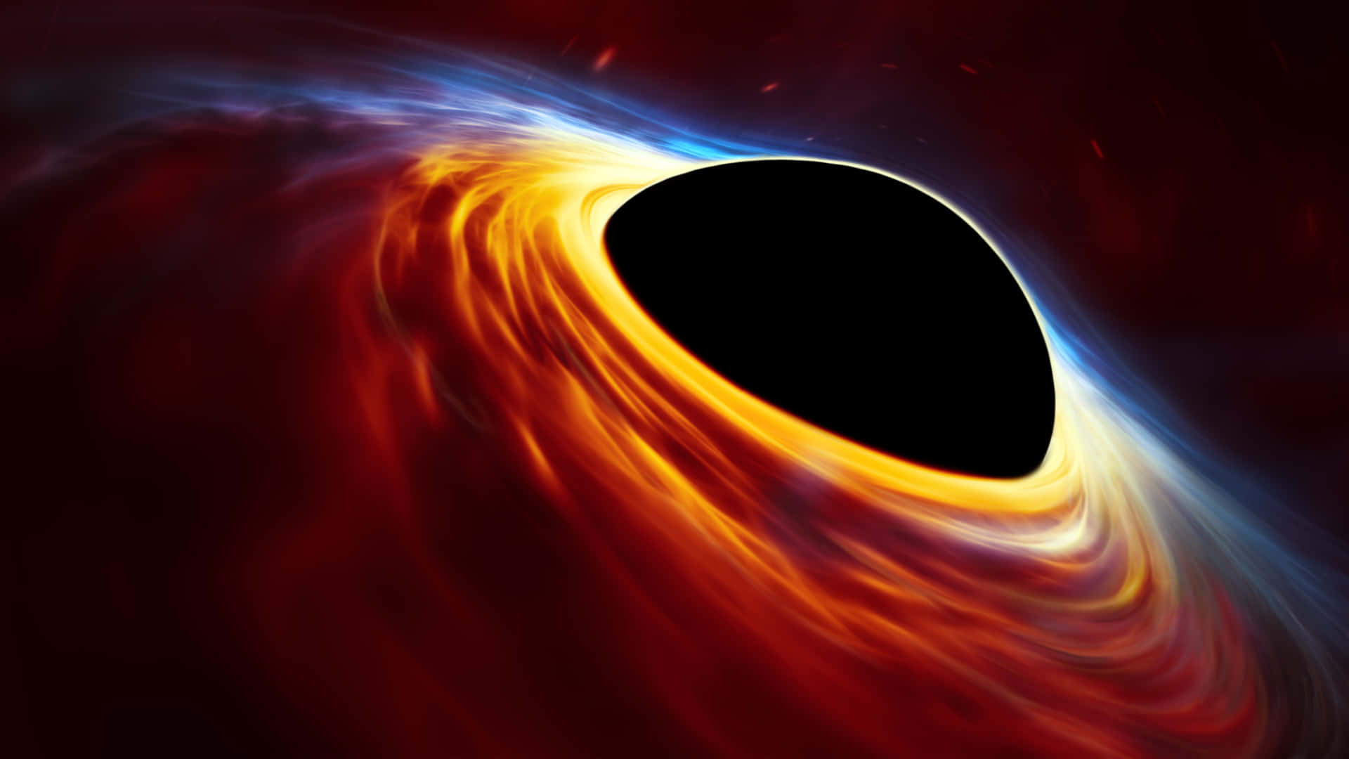 A Black Hole With A Bright Light In The Middle Wallpaper
