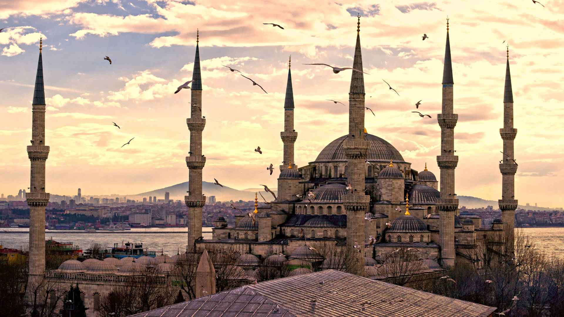 Moschea Blu Di Istanbul 8k Ultra Hd Sfondo