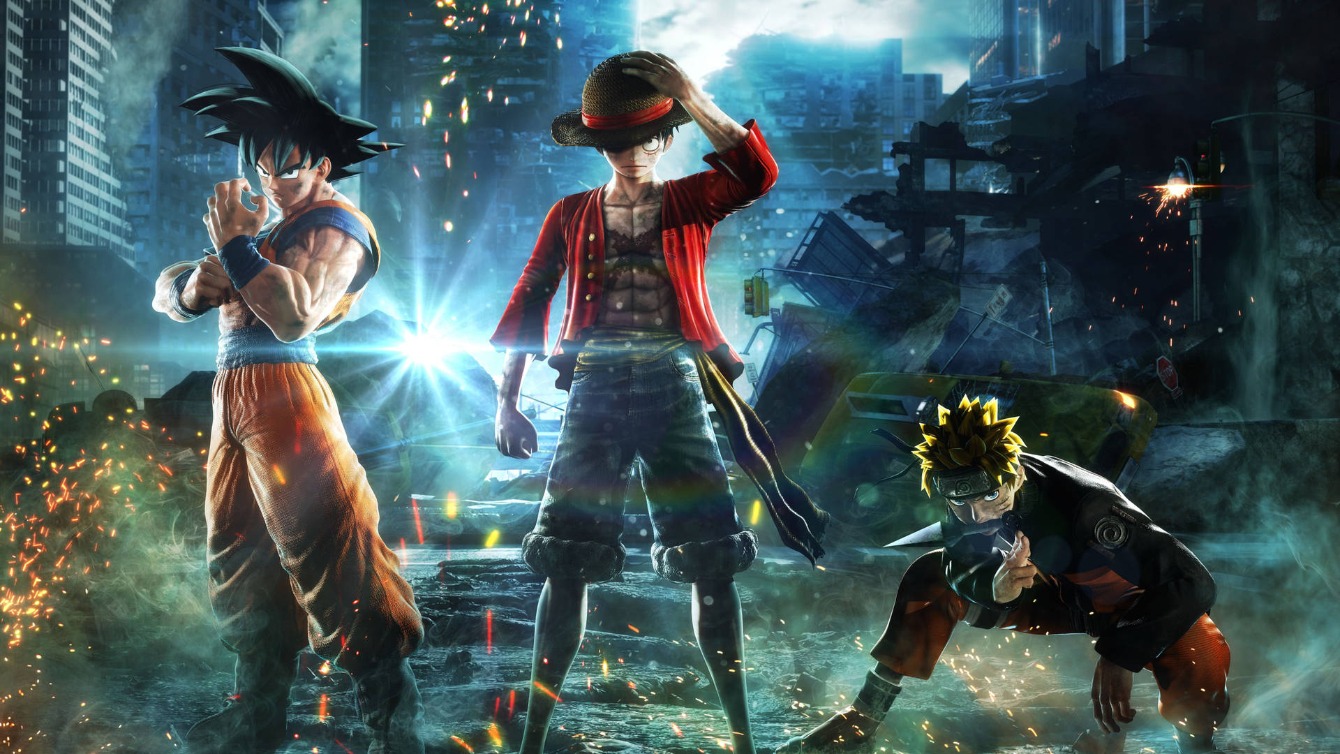 8k Ultra Hd Jump Force Poster Background