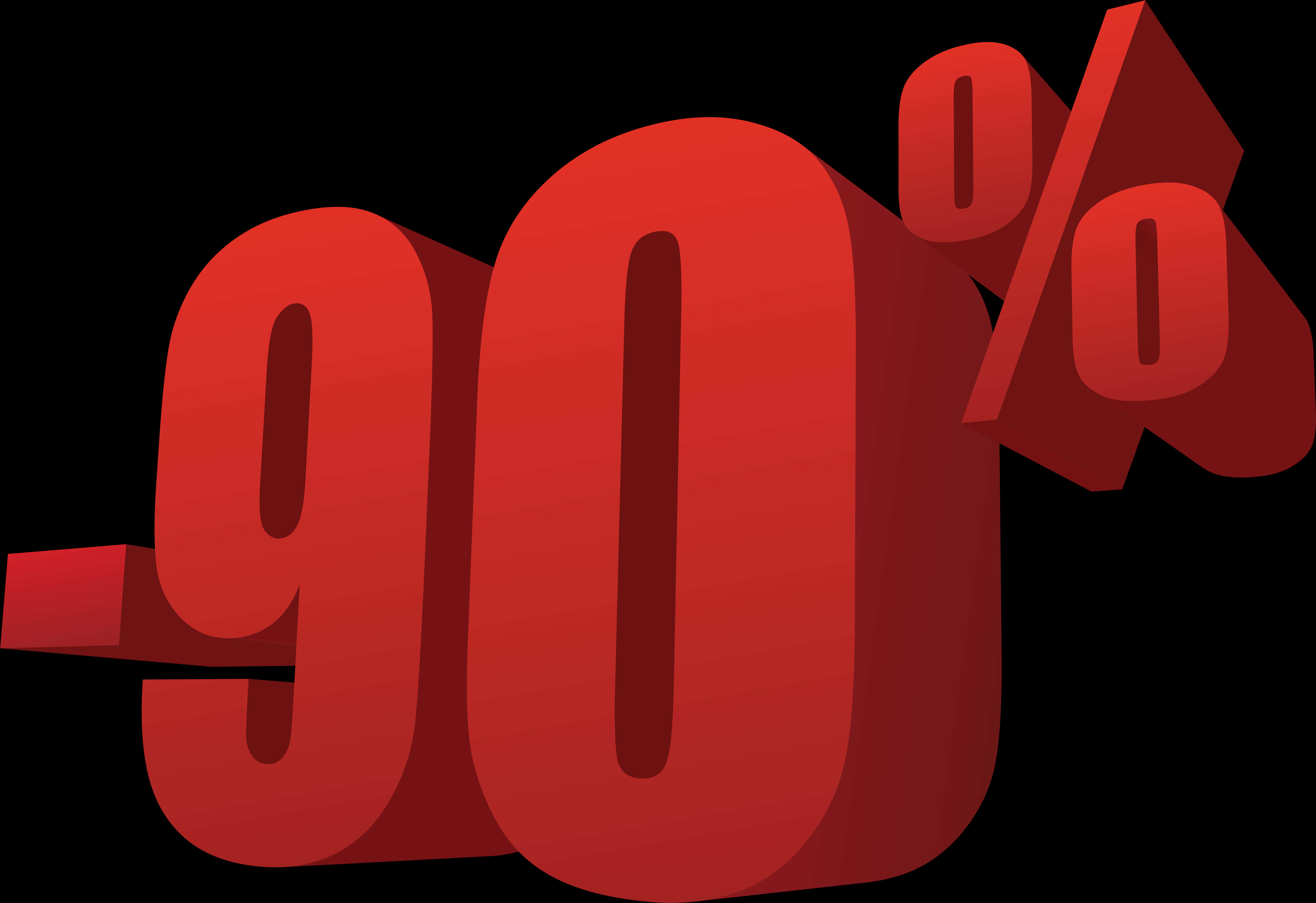 90 Percent Discount Sign PNG