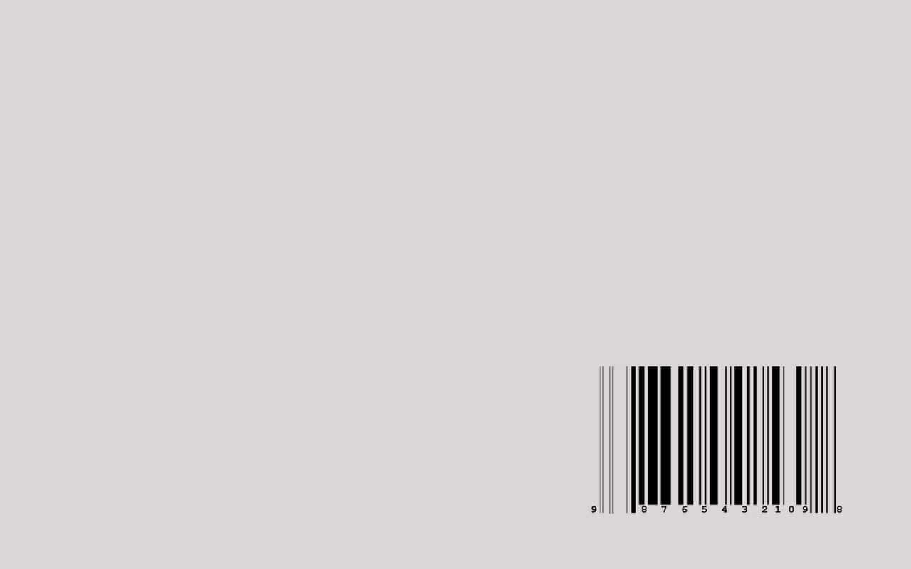 The Cover Of The Book, A Barcode On A Grey Background Wallpaper
