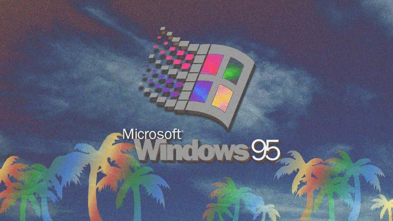Get Ready for 90s Aesthetics with this Vintage Laptop Wallpaper