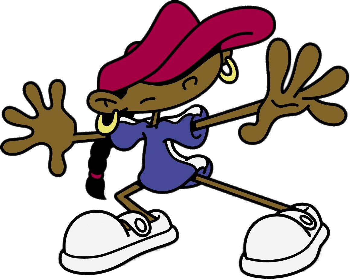 90s Animated Hip Hop Character.png PNG