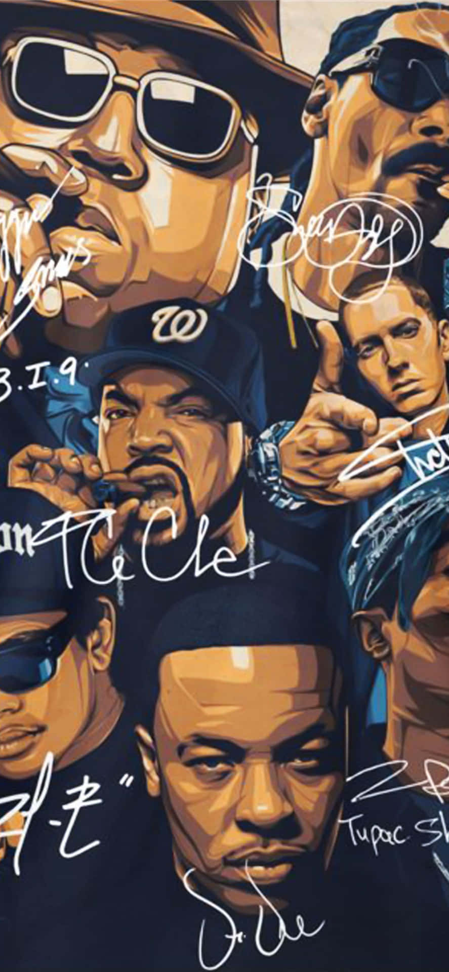 "Celebrating the legacy of 90s Hip Hop" Wallpaper