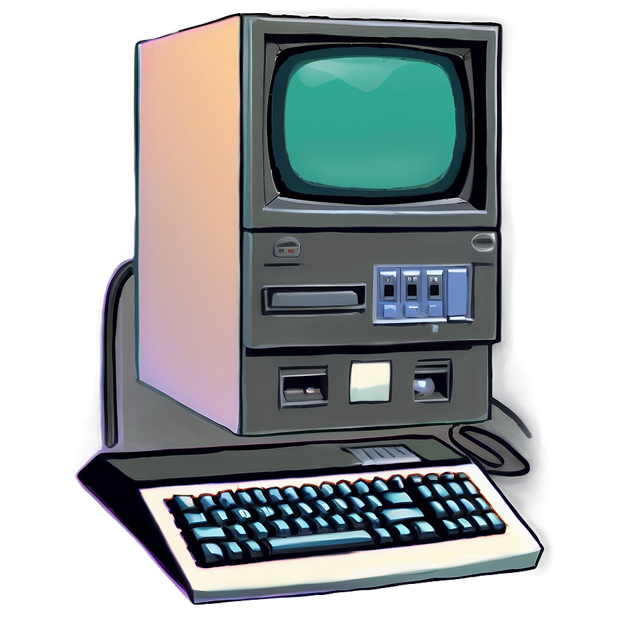 90s Internet Ready Computer Png Nrm71 PNG