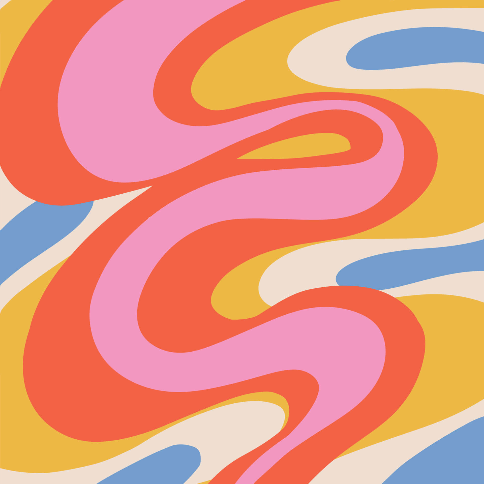 Abstract 90s Style Smoke Stack Wallpaper