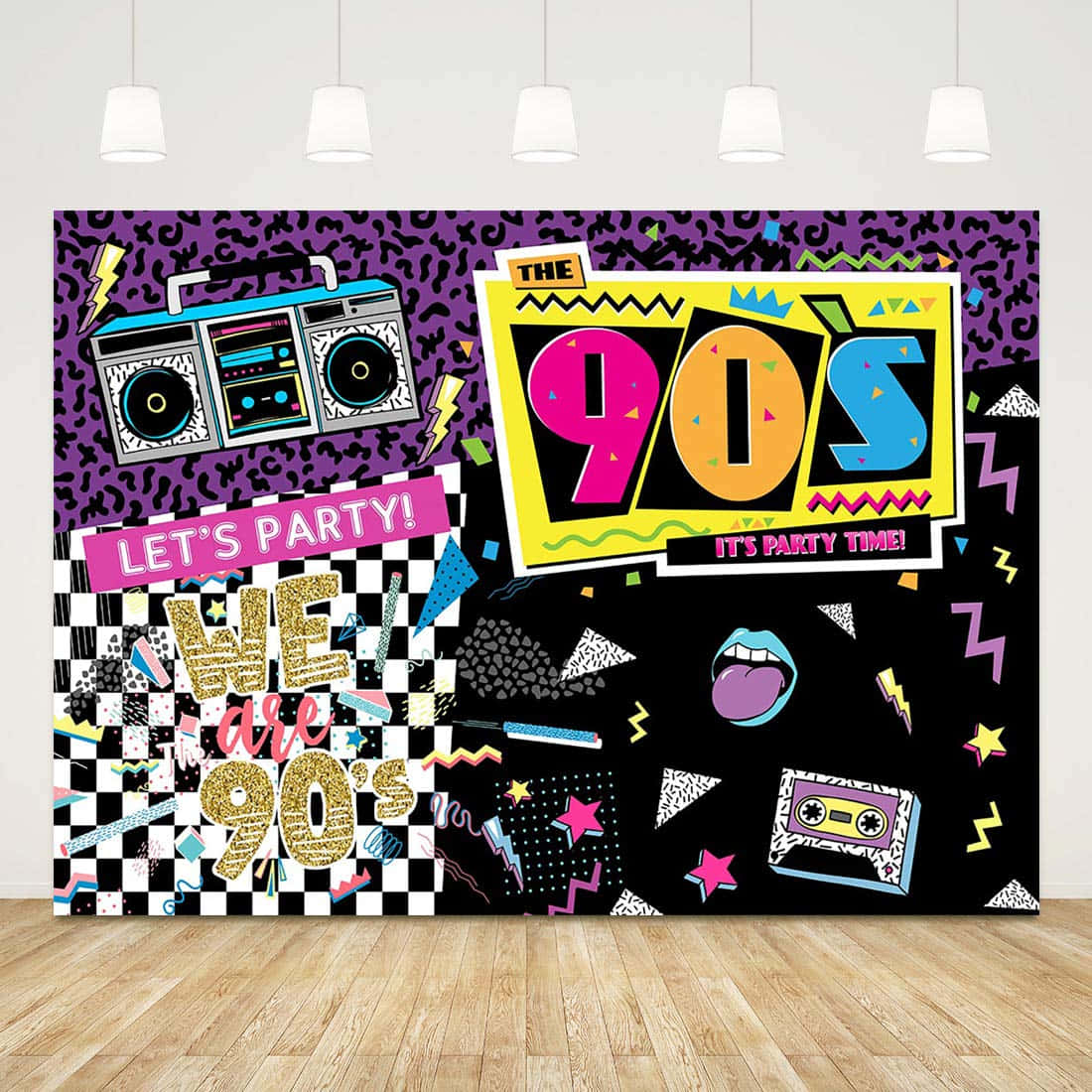 Experience the 90s with this nostalgic, vibrant theme