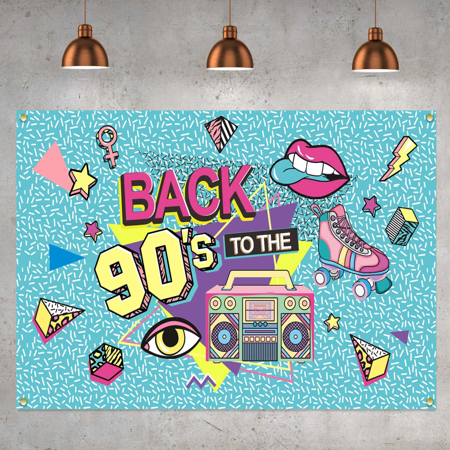 Take a trip back to the 90s with this retro-inspired theme