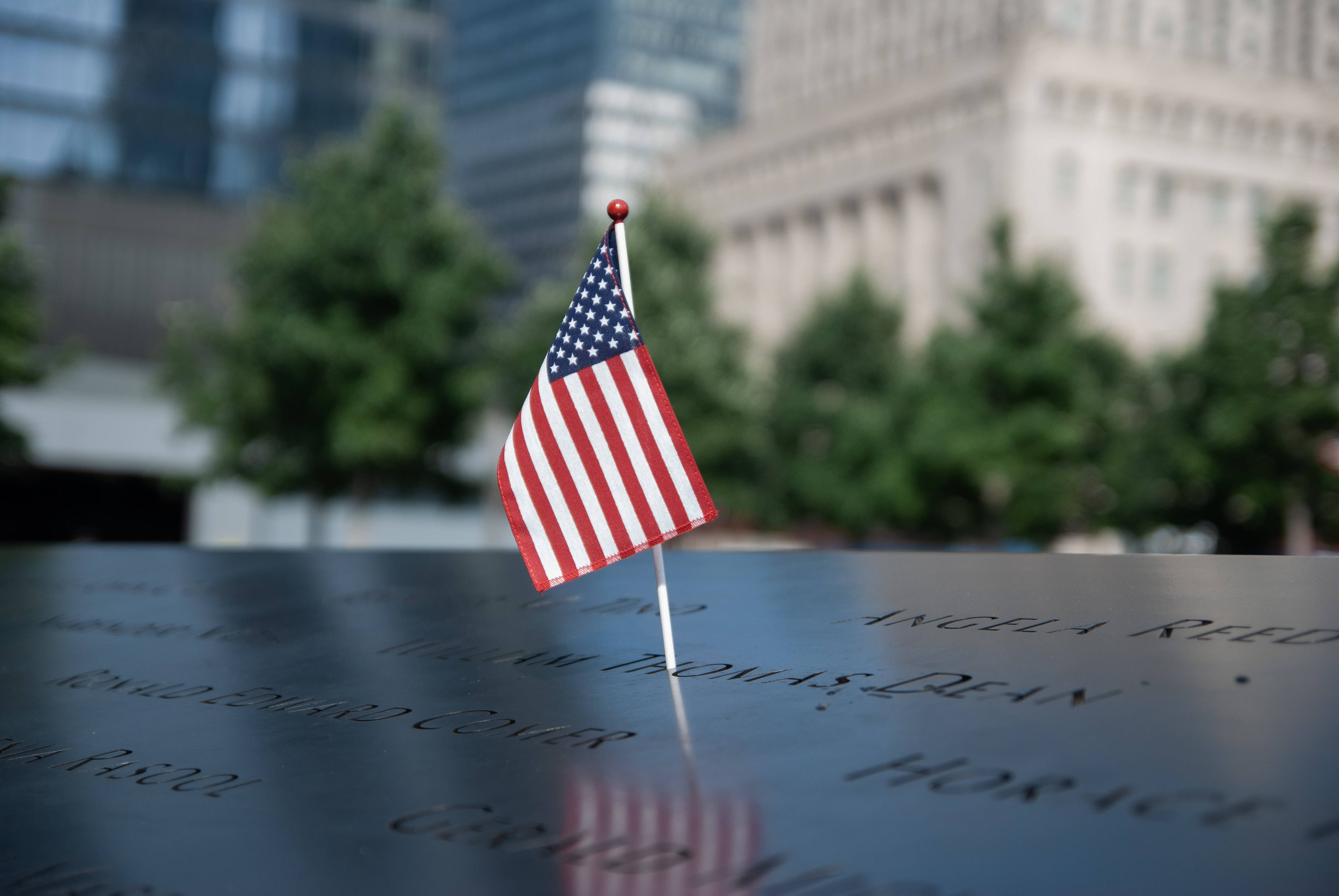 Minibandera Americana Conmemorativa Del 911 Fondo de pantalla