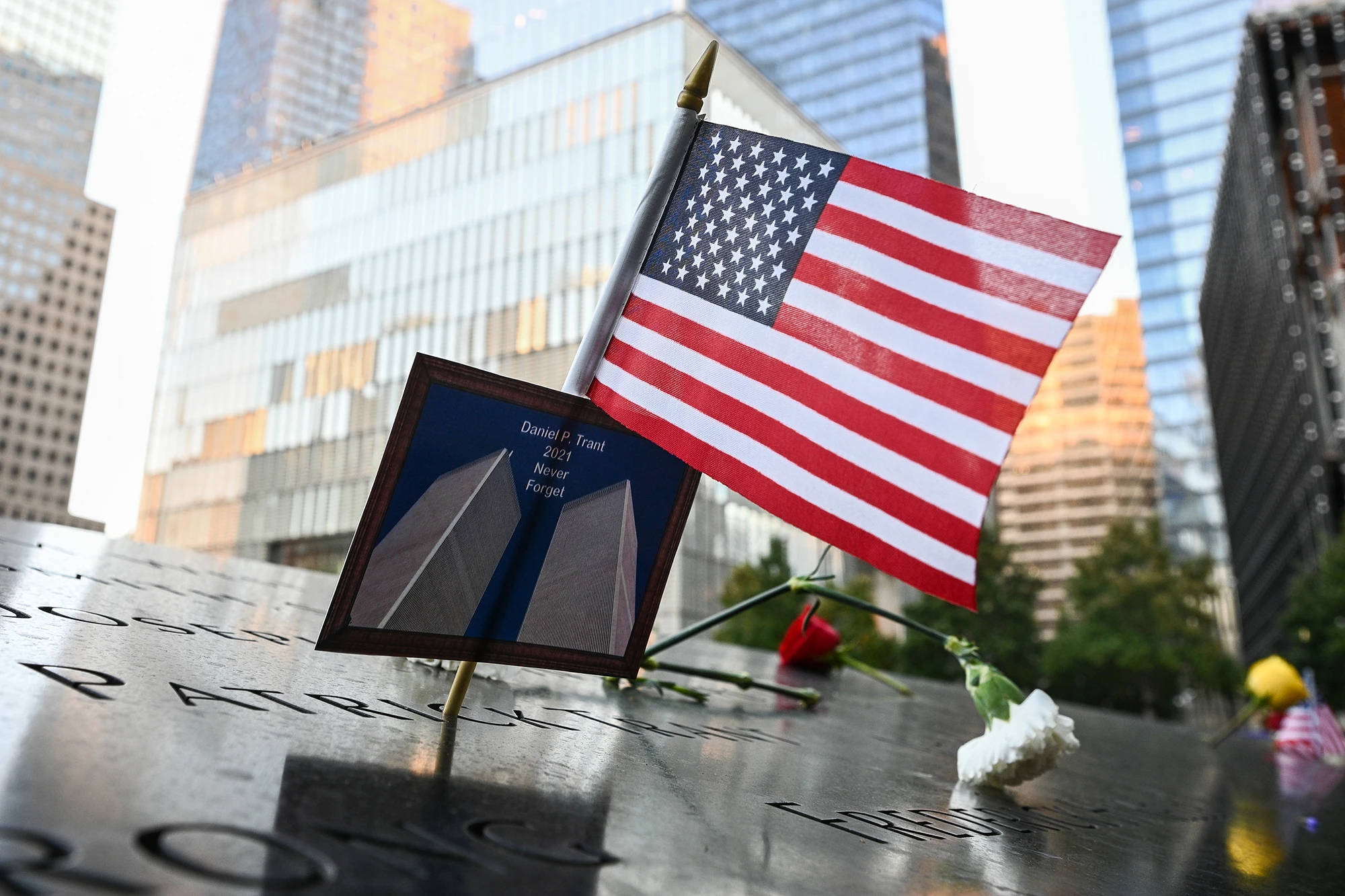 Honoring Heroes at the 9/11 Memorial Wallpaper