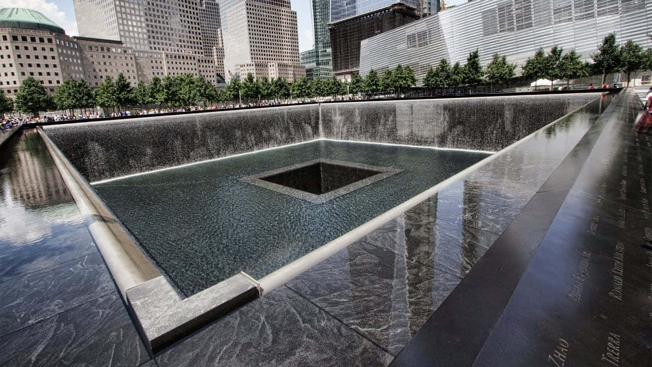 911 Memorial Reflecting Pools New York Wallpaper