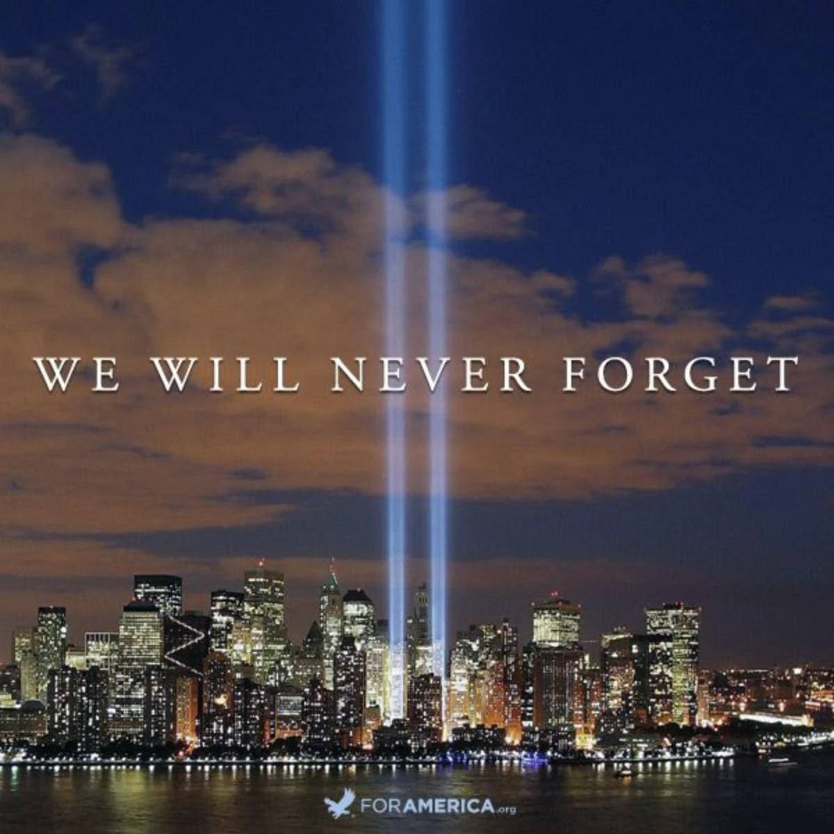 9/11gedenkstätte. Wir Werden Niemals Vergessen. Wallpaper