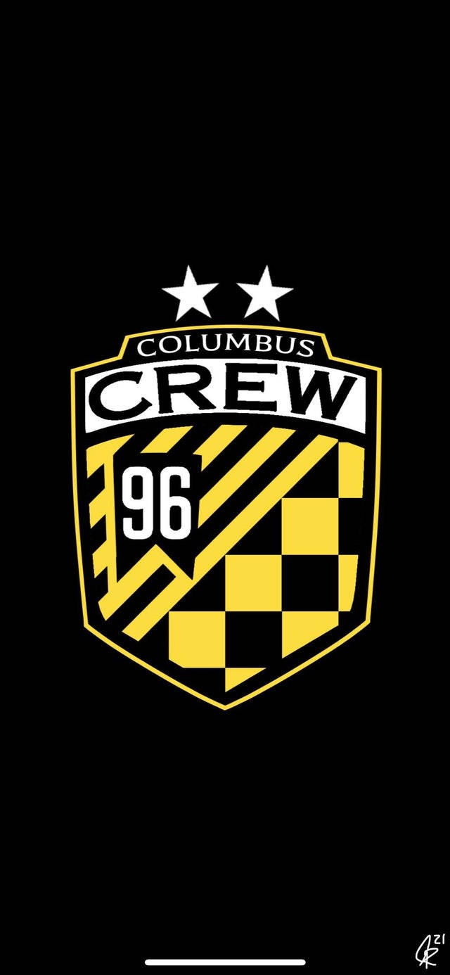 96 I Columbus Crew SC logo design moderne tapet. Wallpaper