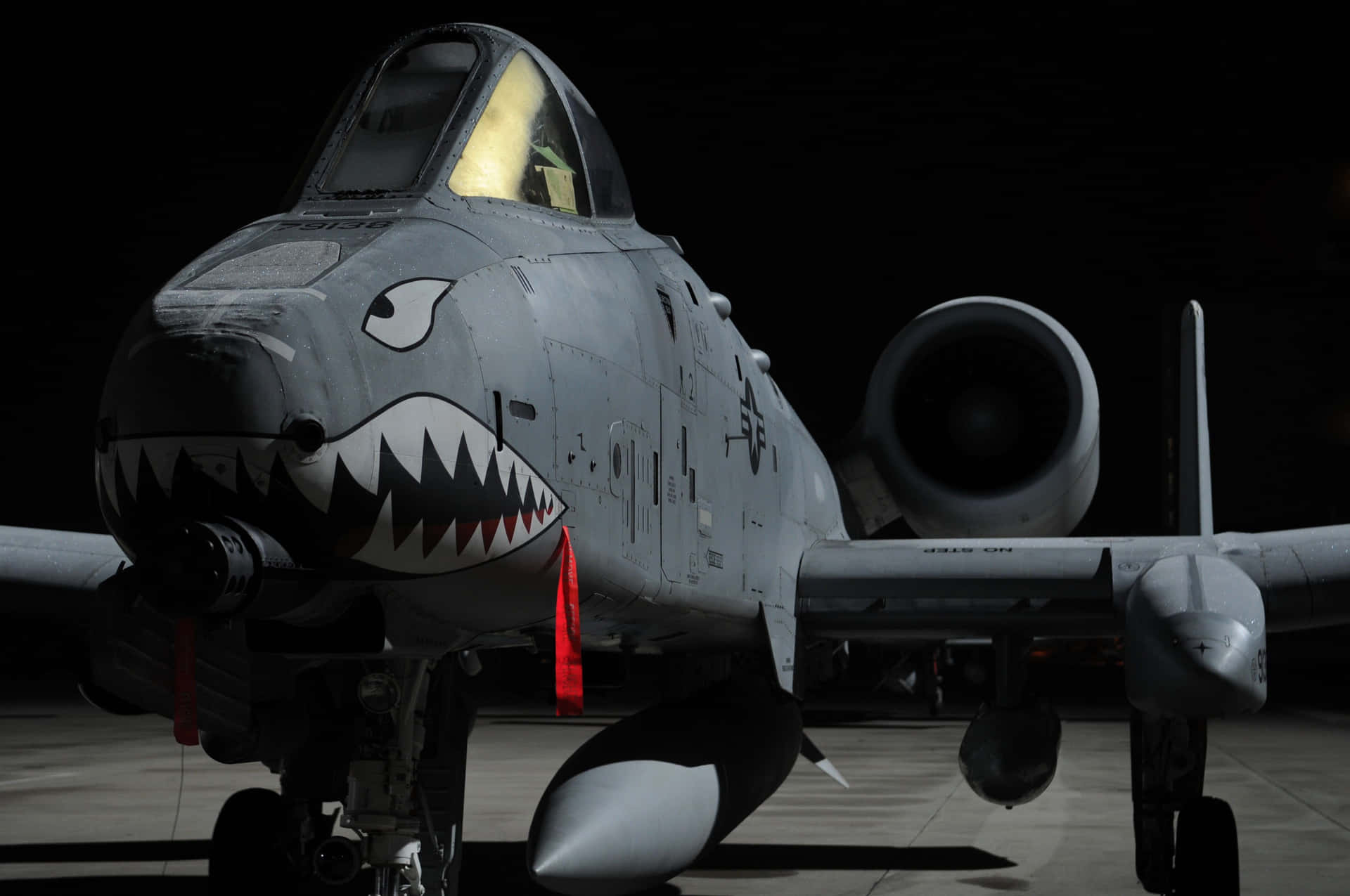 A Jet With A Shark Mouth Wallpaper