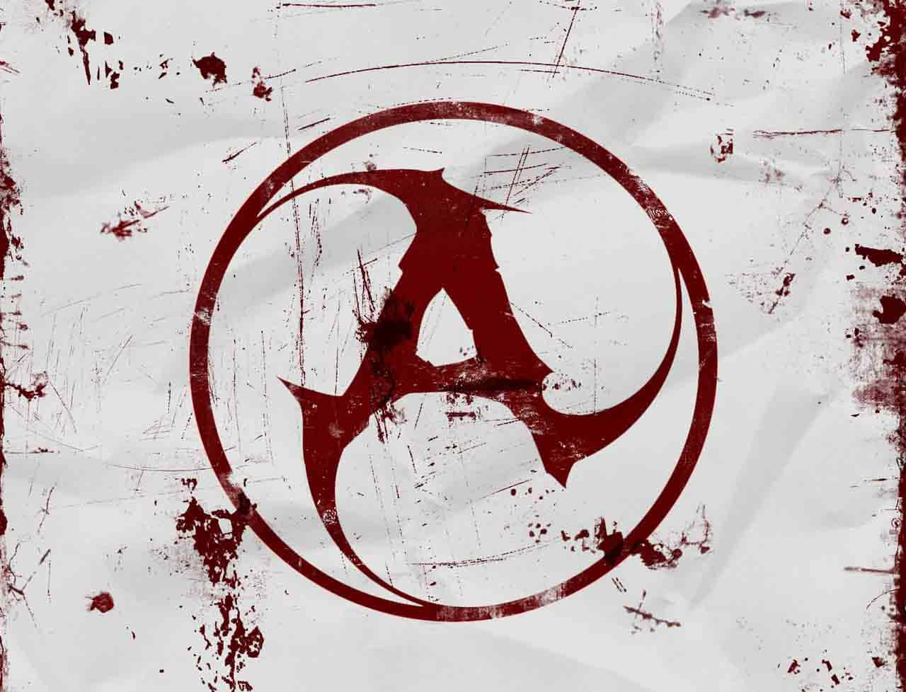 Rödamatory A-logobakgrund