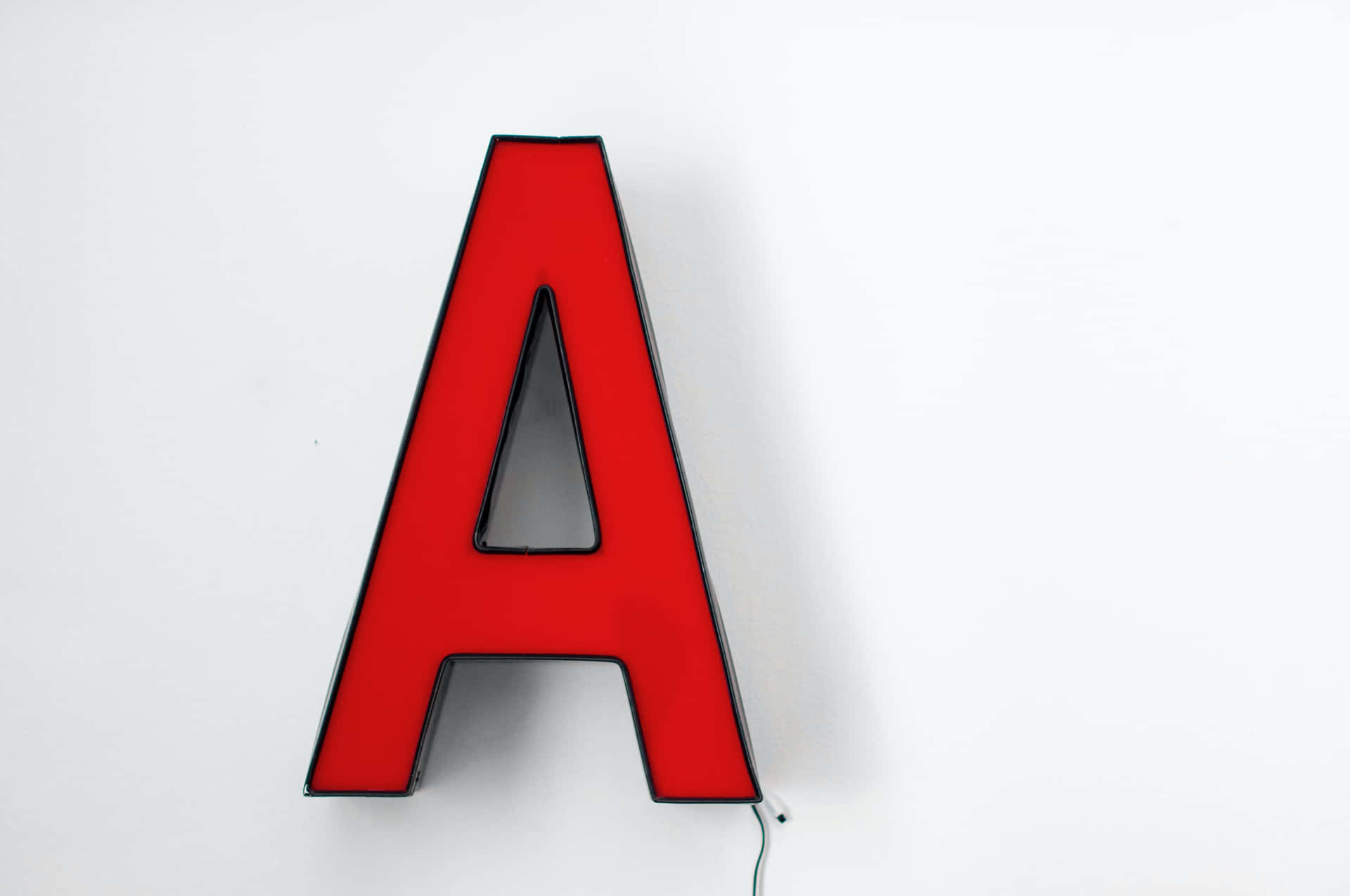 Uppercase Red Letter A Background