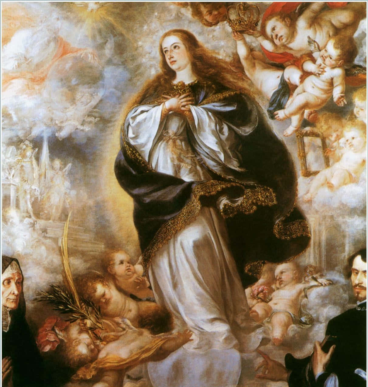 A Beautiful Depiction Of Immaculate Conception Wallpaper