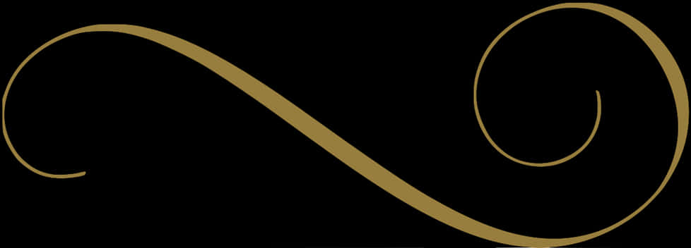 A Black And Gold Curved Line PNG