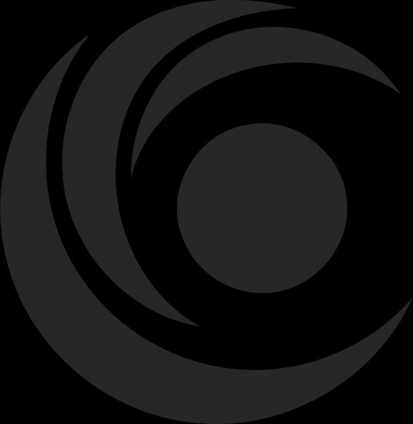 A Black And Grey Logo PNG