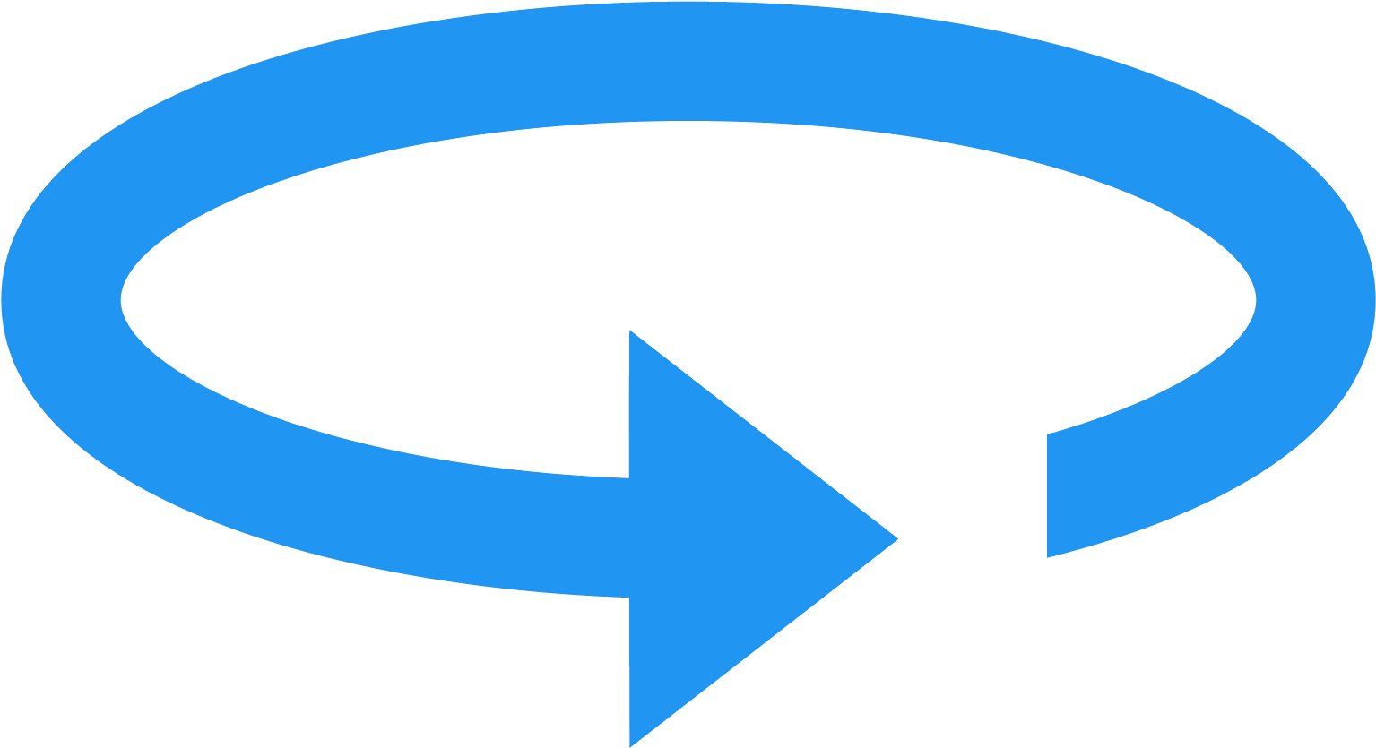 A Blue Arrow Pointing To A Black Background PNG