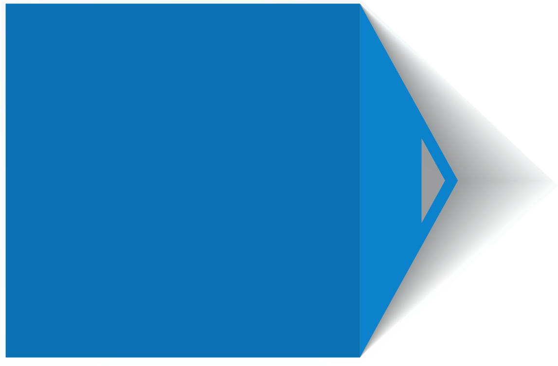 A Blue Square With White Corner PNG