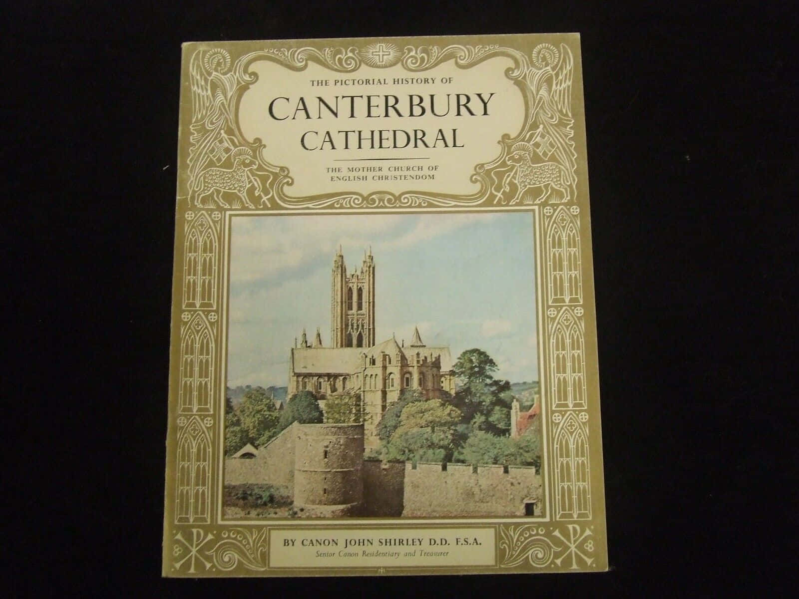A Book Cover About The Canterbury Cathedral Wallpaper