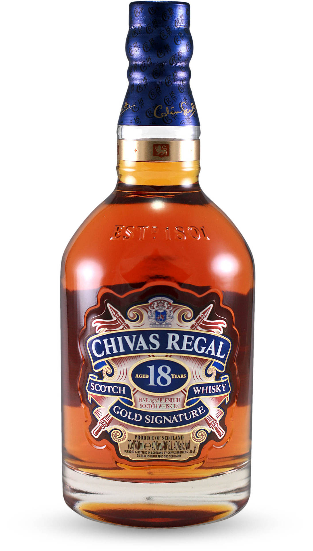 Et flaske Chivas Regal whisky som tapet Wallpaper