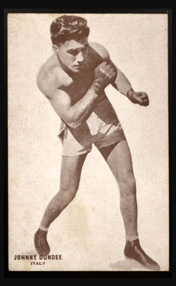 A Boxing Photo Of Johnny Dundee In Italy Wallpaper
