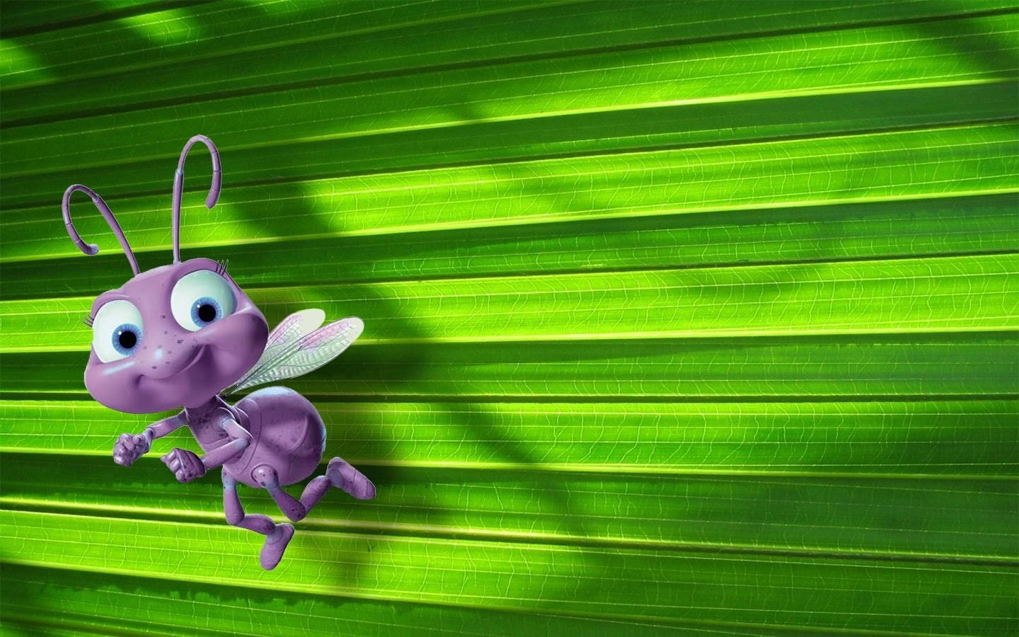 A Bug's Life Dot Leaf Background