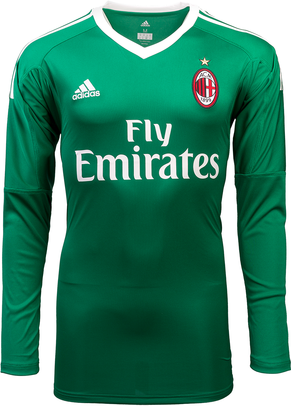 A C Milan Fly Emirates Green Jersey PNG