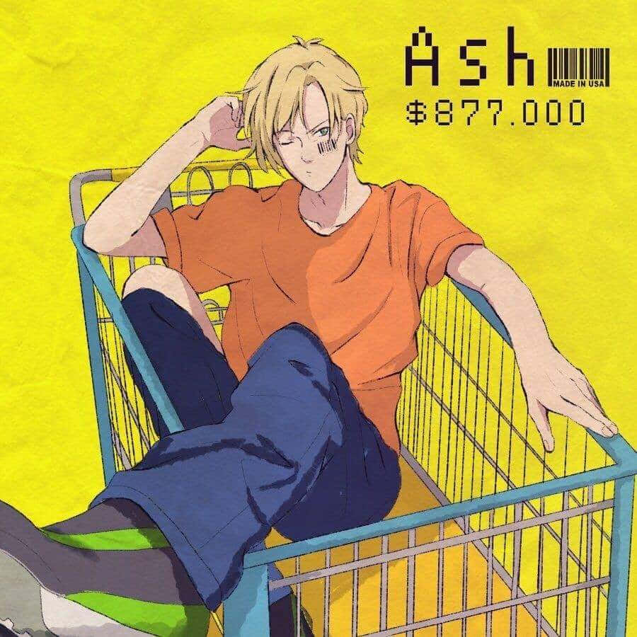 A Captivating Illustration Of Ash Lynx - Charismatic Gang Leader From Banana Fish. Wallpaper