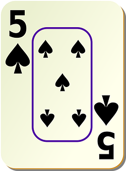 A Card With A Card Of Spades PNG