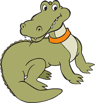 A Cartoon Of A Crocodile PNG