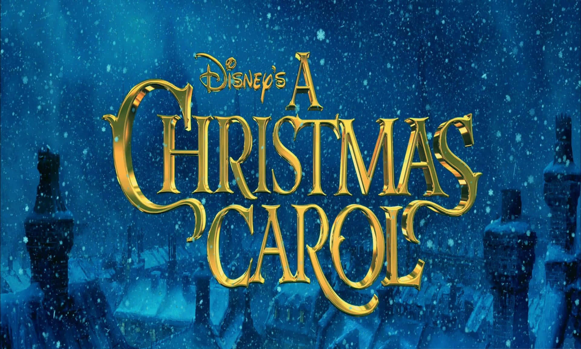 Download The Title Of Disney's Christmas Carol | Wallpapers.com