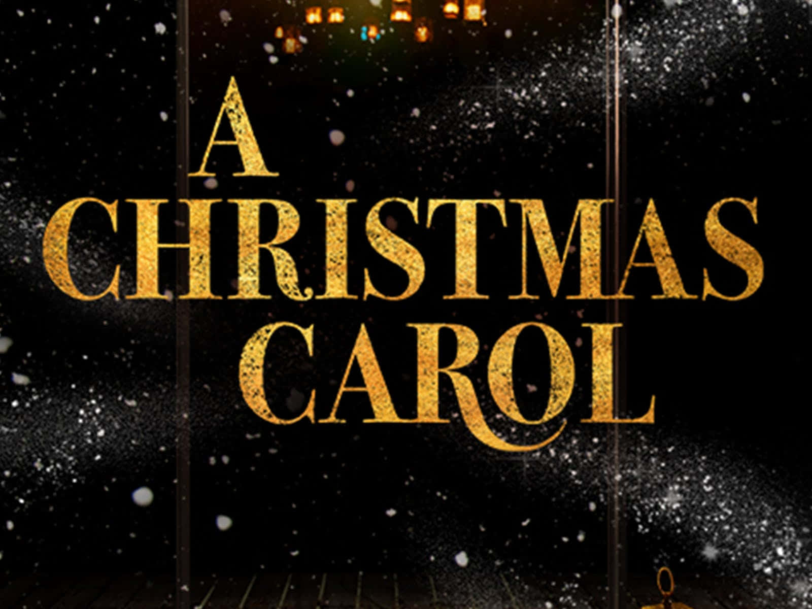 A Christmas Carol With A Gold Background