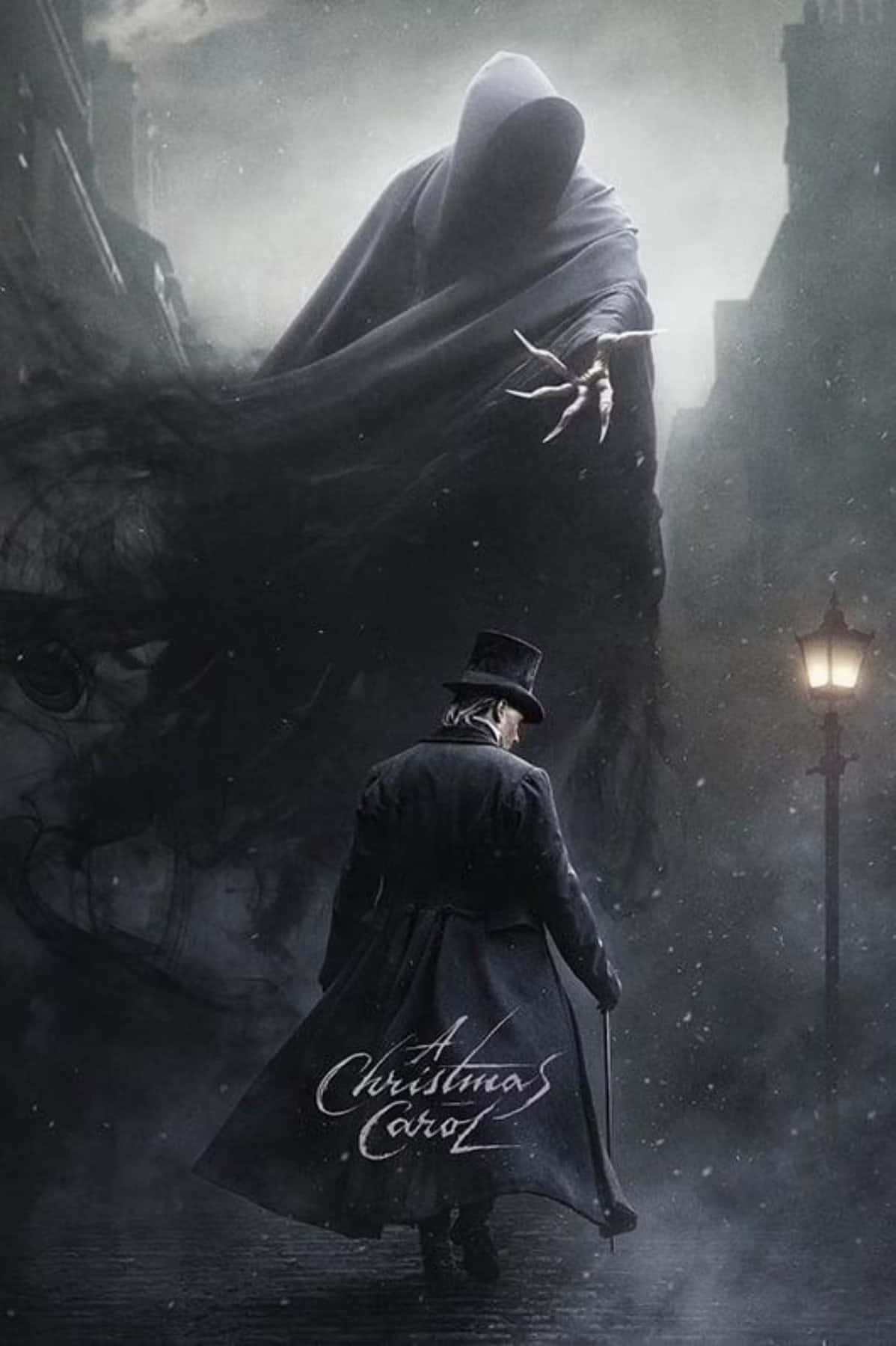 The Ghost of Christmas Past visits Scrooge in 'A Christmas Carol'