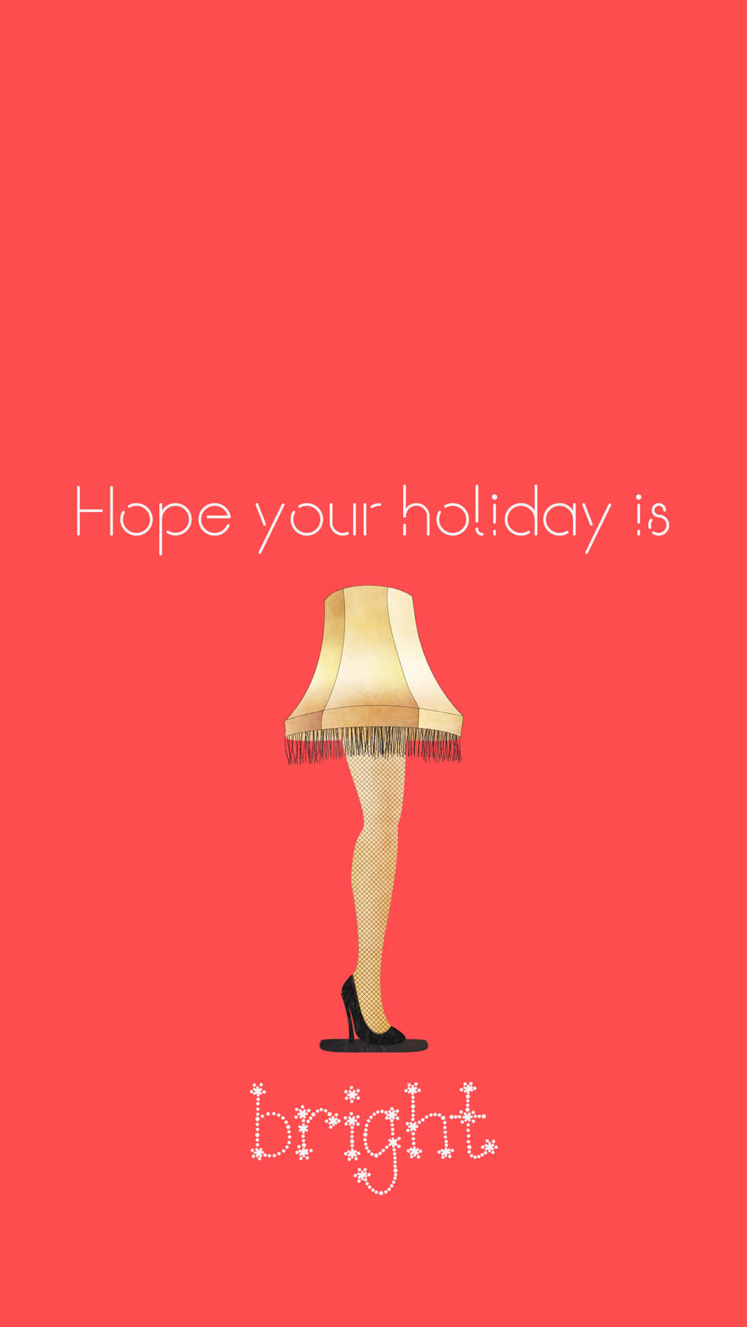 A Christmas Story Leg Lamp Holiday Greetings Wallpaper