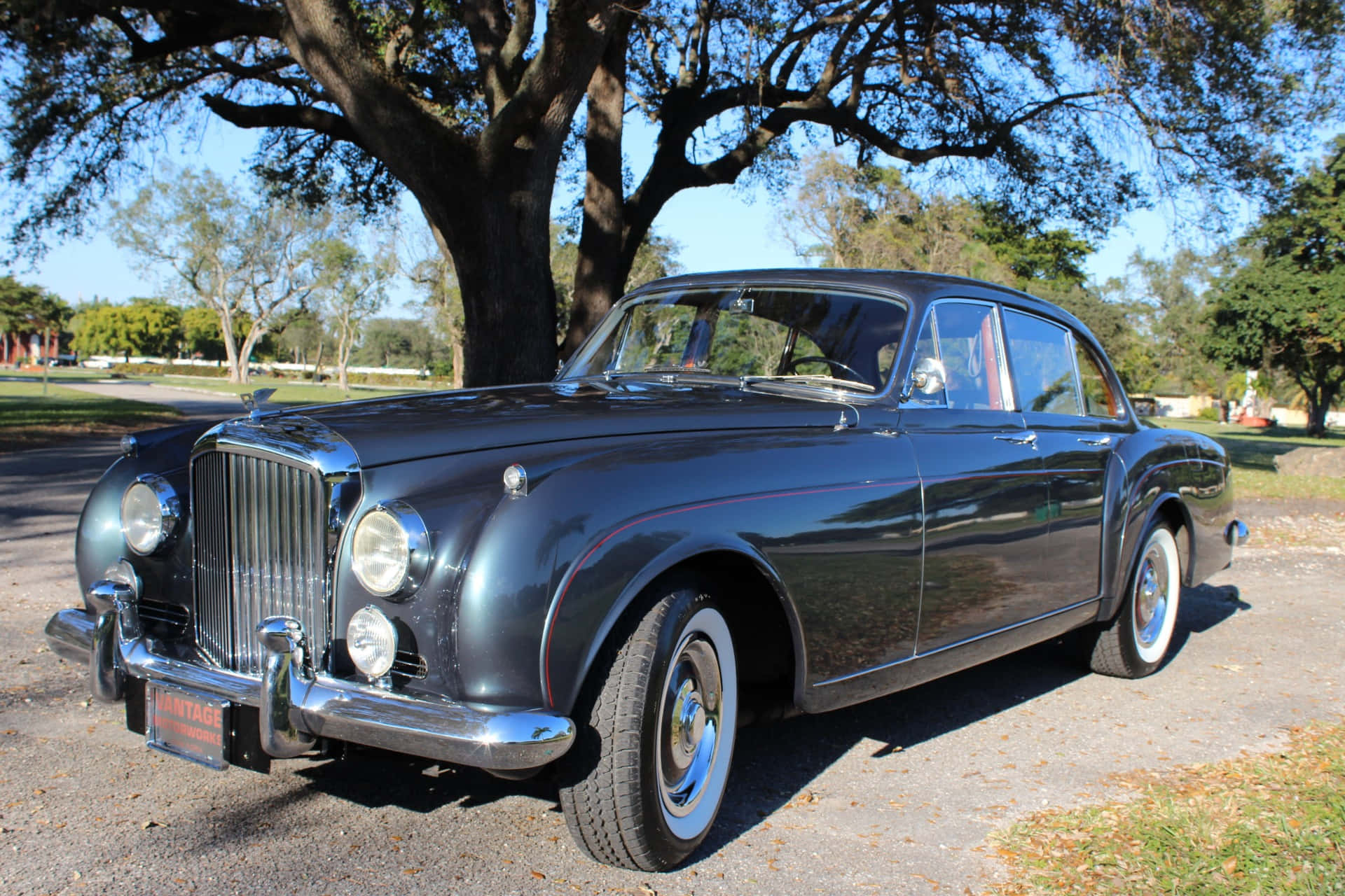 A Classic Bentley S2 In Its Elegant Glory Wallpaper