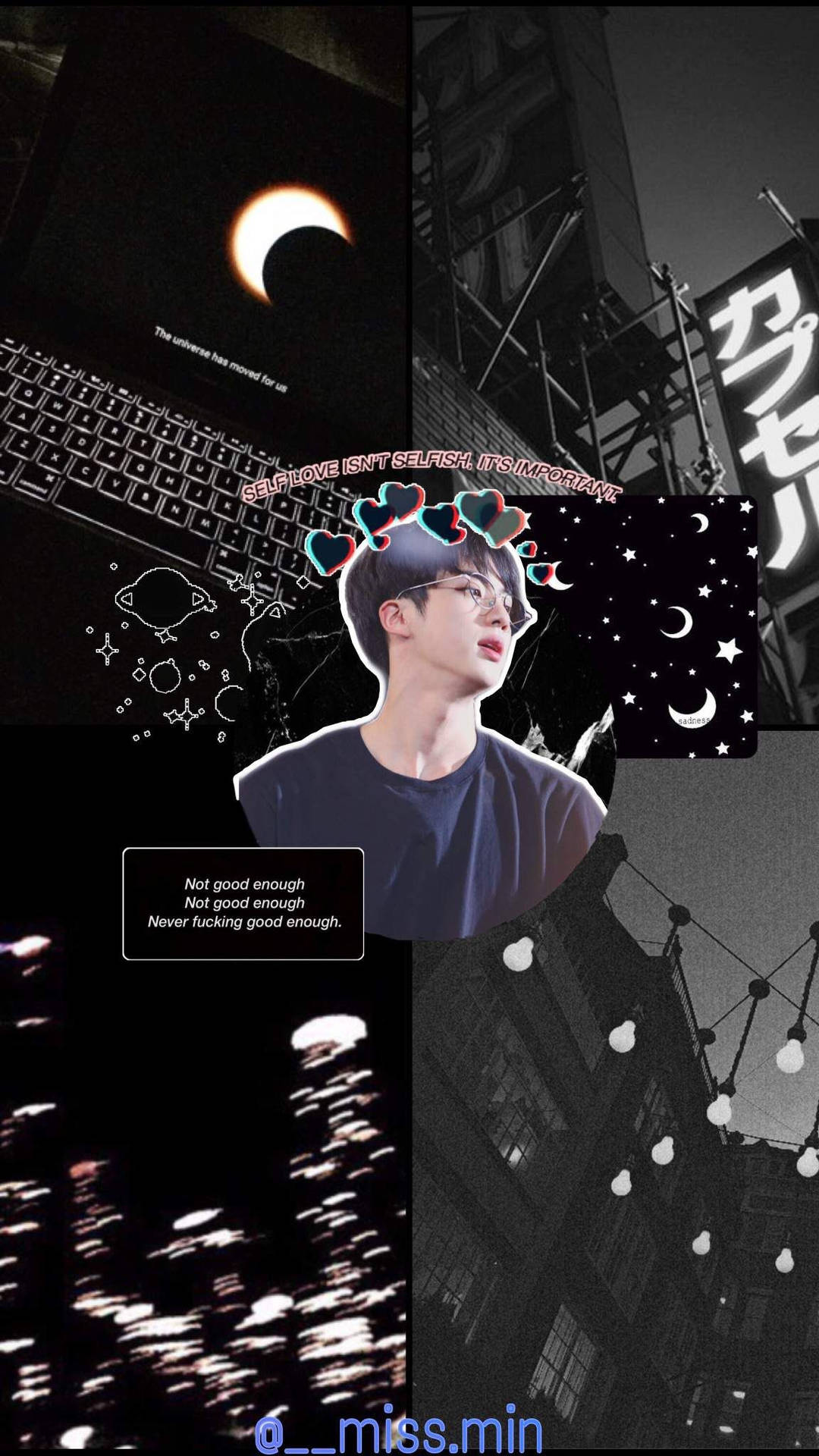 A Classy Display Of Bts Jin's Aesthetic Wallpaper
