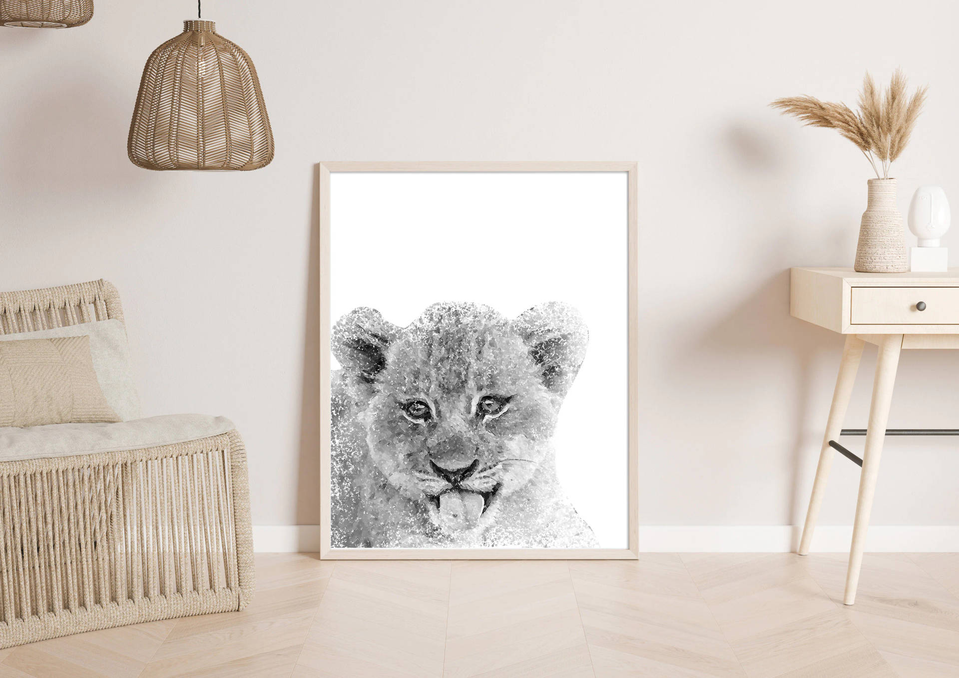 A Close-up Of An Innocent Lion Cub Wallpaper