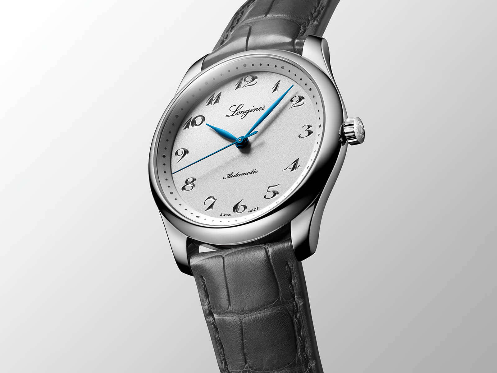 A Close-Up Photo Of The Longines Master Watch Wallpaper