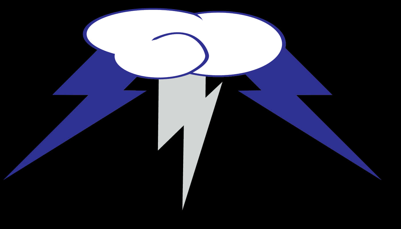 A Cloud And Lightning Bolt PNG