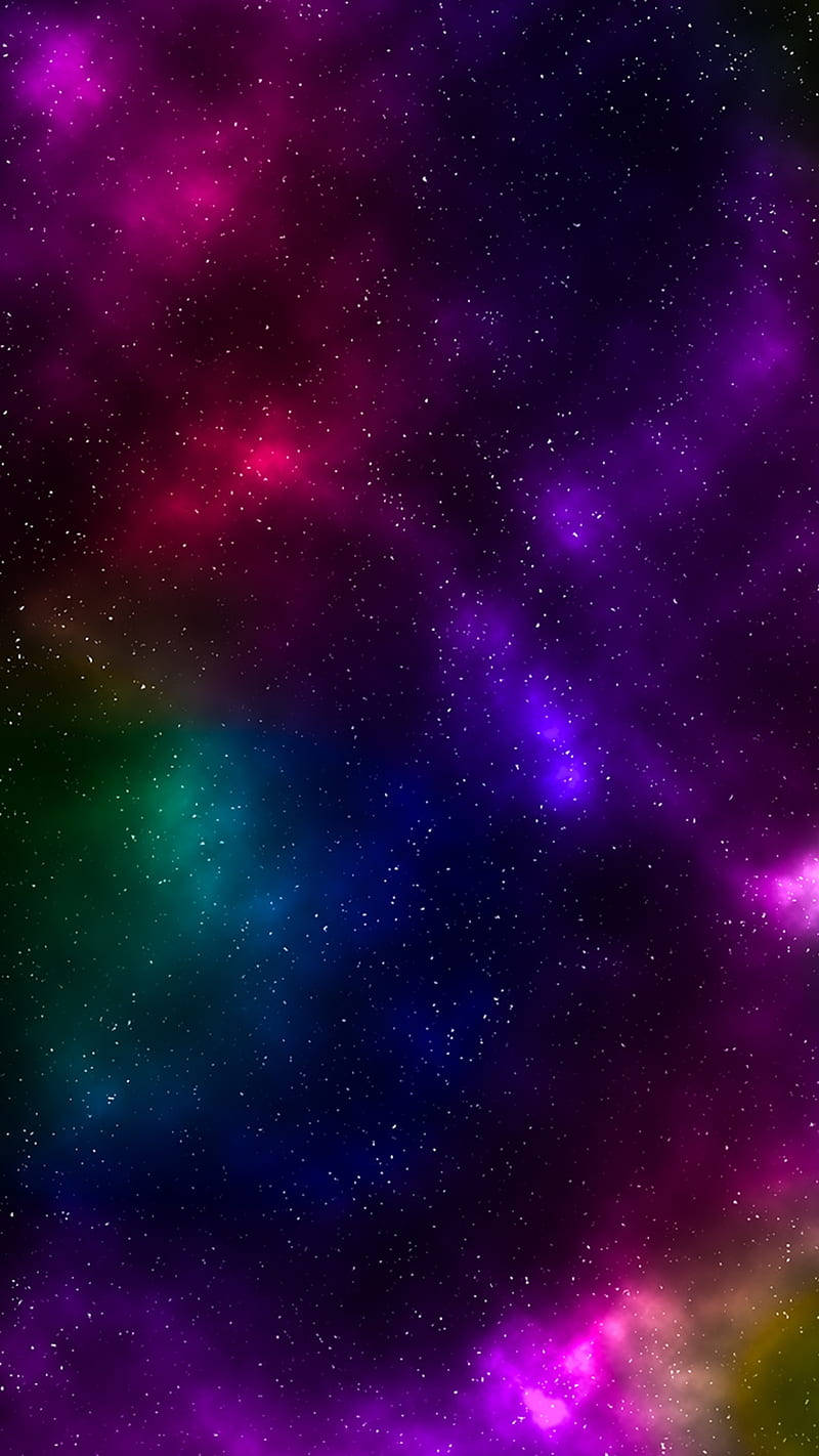 A Colorful Galaxy With A Mix Of Different Hues Wallpaper