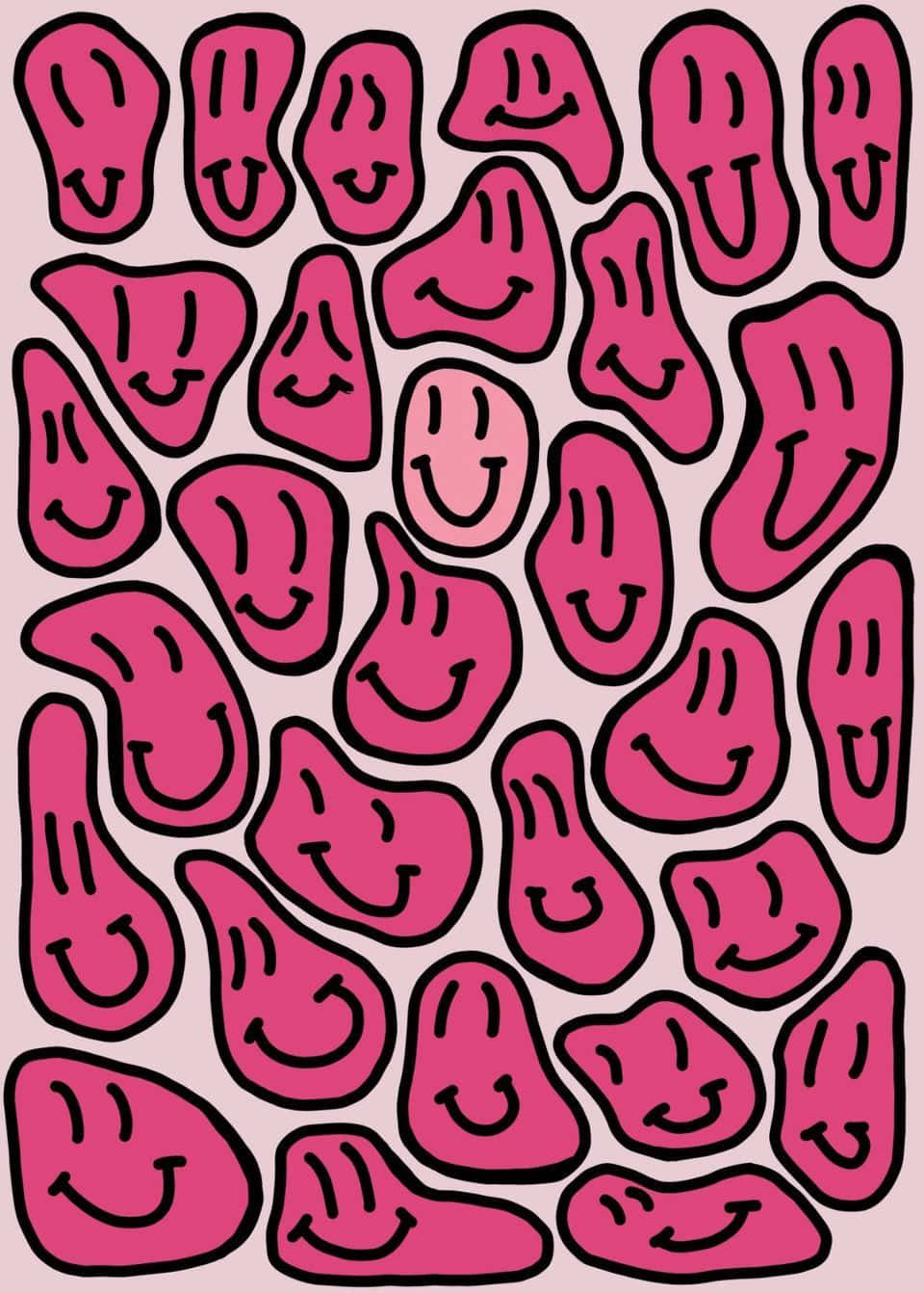 A Crisp Representation Of Preppy Style - Adorable Smiley Face Wallpaper Ready To Light Up Every Day