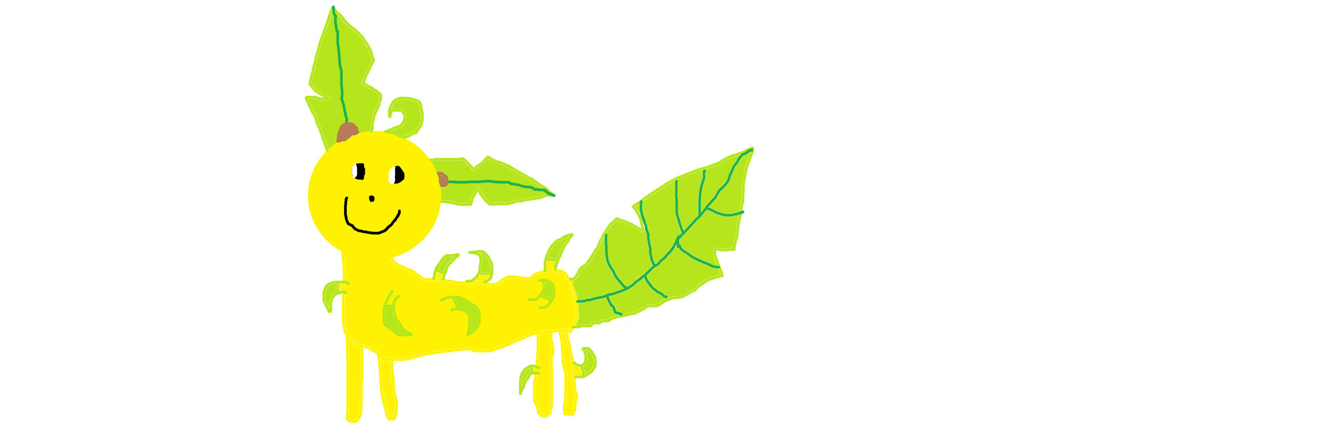 A Cute Drawing Of Leafeon Wallpaper