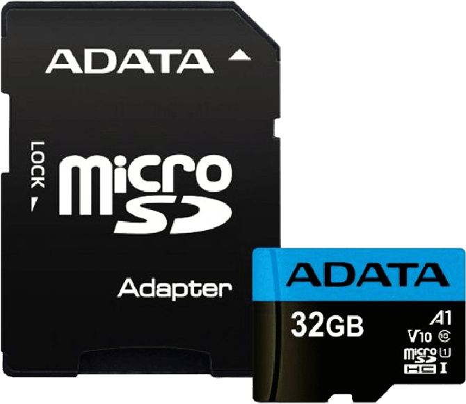A D A T A Micro S D Cardand Adapter PNG