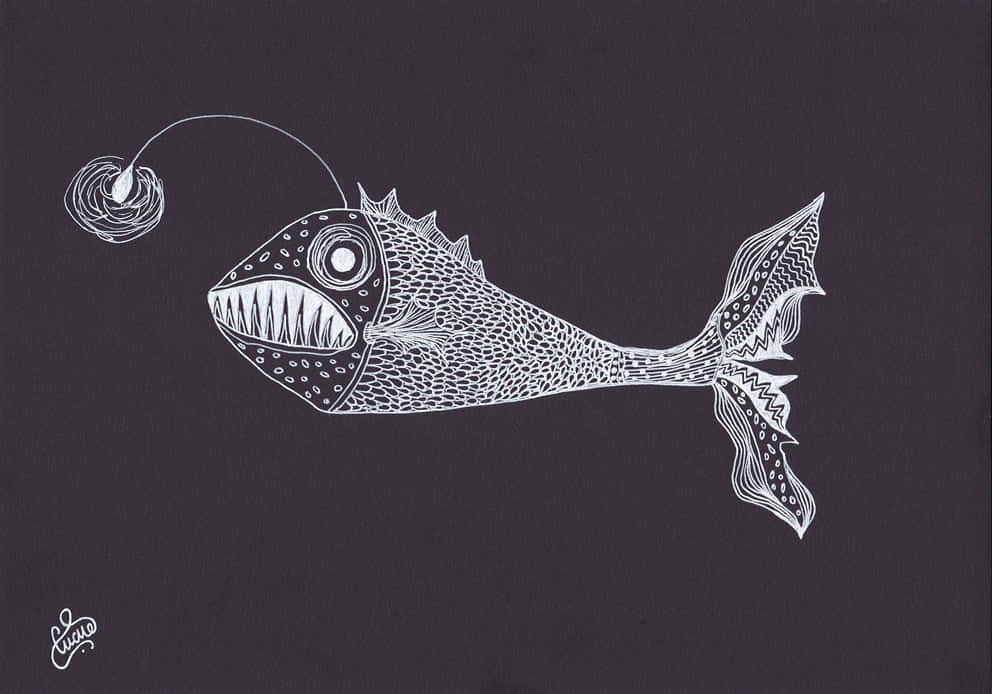 A Deep-sea Viperfish In Its Natural Habitat. Wallpaper