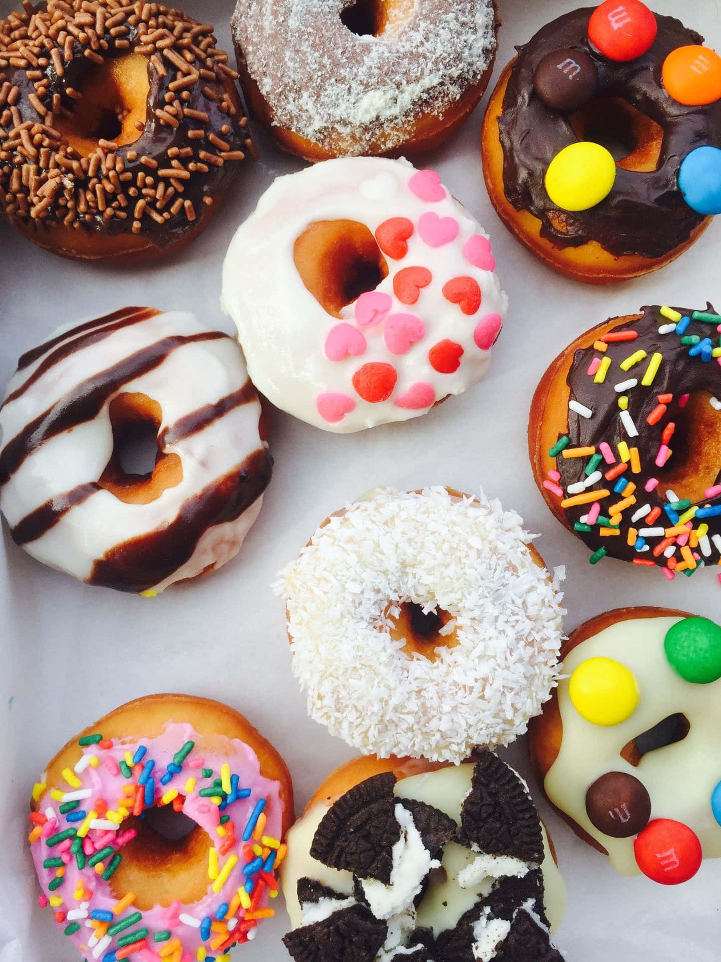 A Delightful Array Of Colorful Donuts